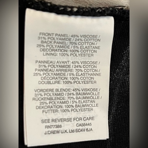 J.Crew Black Sleeveless Lace & Fringe Top | Size M - Picture 6 of 8